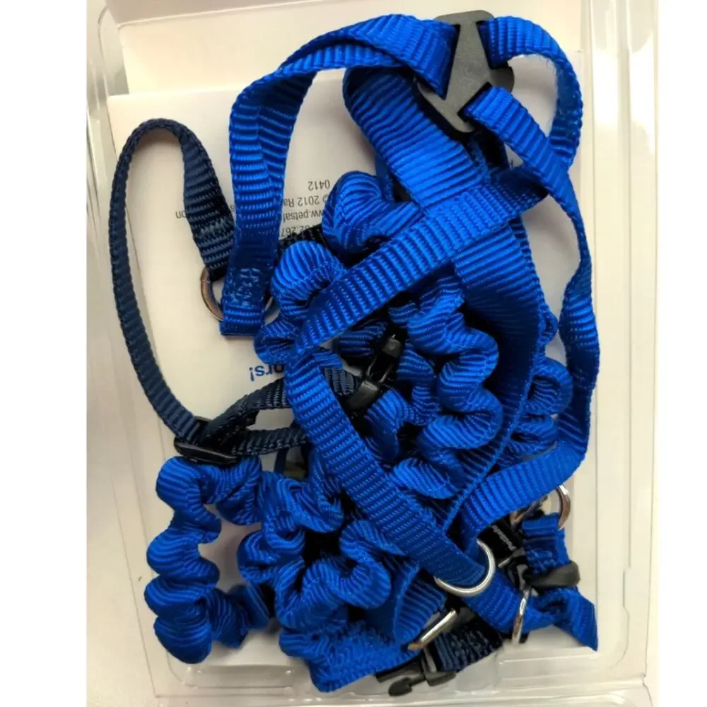 PETSAFE Come With Me Kitty Blue Harness and Bungee Leash Large